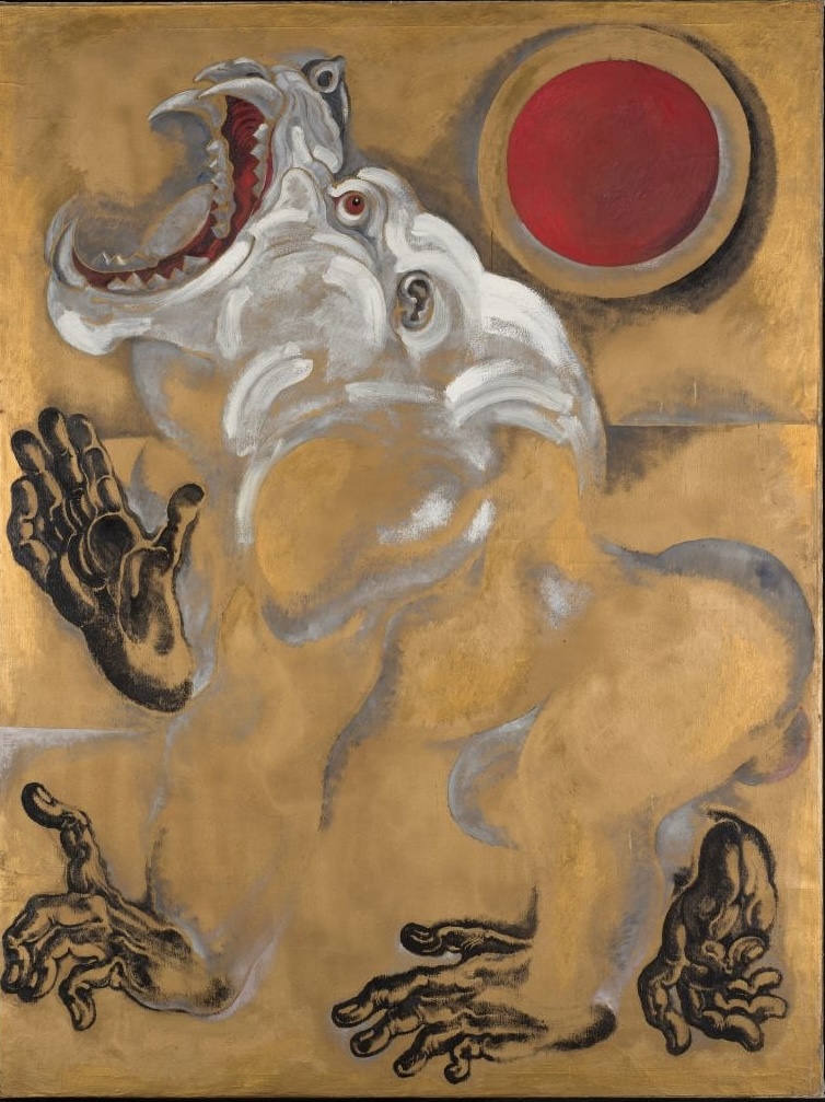 Hanuman, a 1973 painting by Thawan Dutchanee