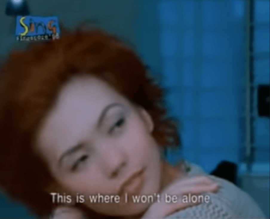 Film still from 12 Storeys subtitled ‘This is where I won’t be alone’